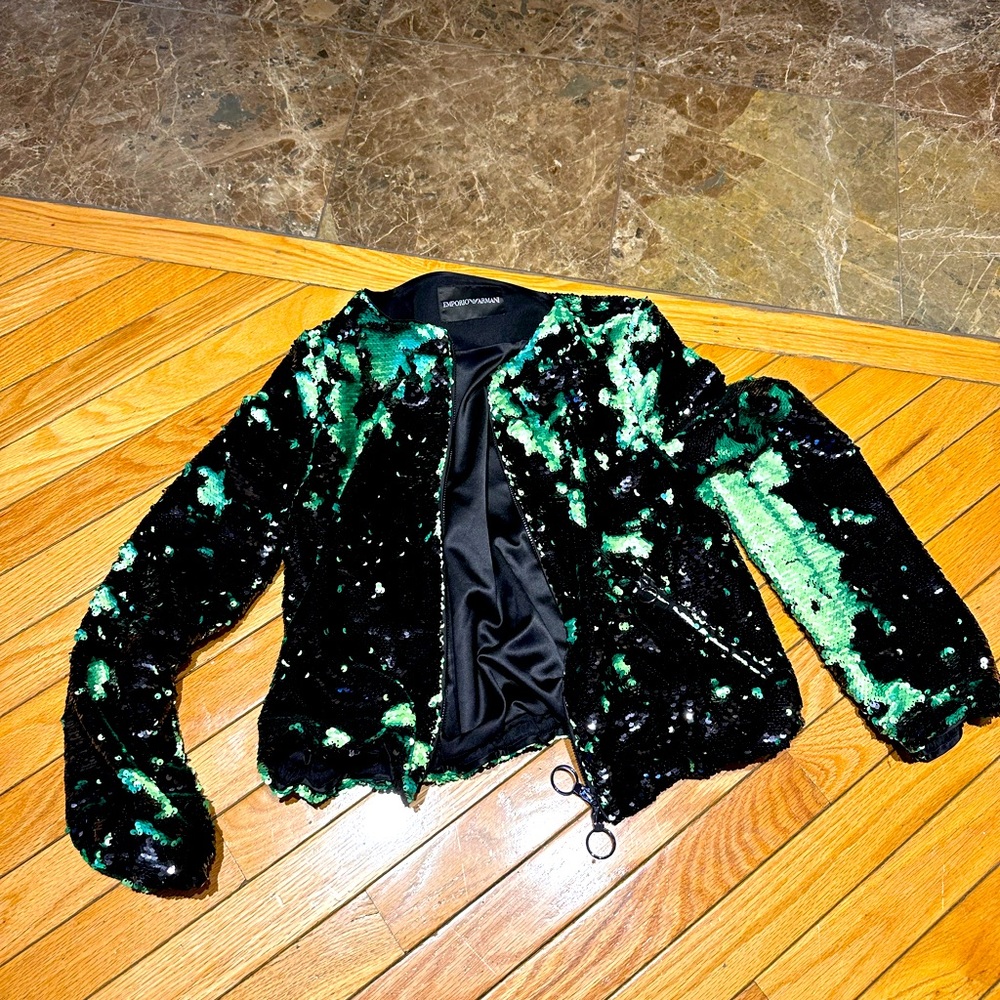 Emporio Armani sequin blazer xs